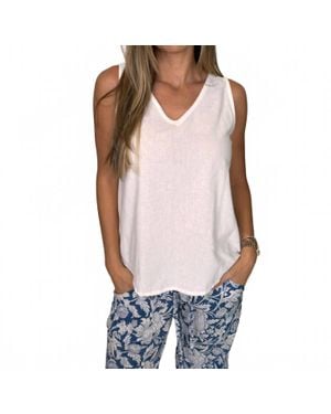 Sole Elise Linen Top - White