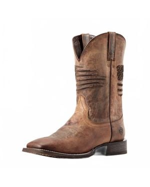 Ariat Circuit Patriot Cowboy Boot - Brown