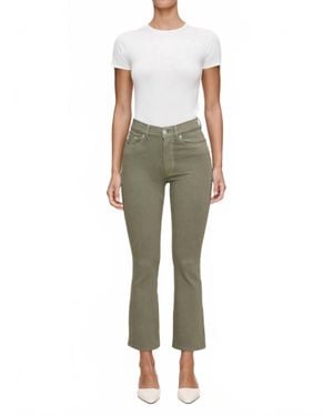 DL1961 Bridget Boot High Rise Instasculpt Crop Jeans - Green