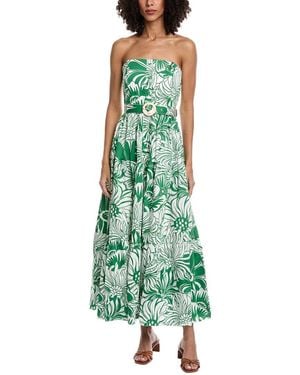 Borgo De Nor Jou Jou Midi Dress - Green