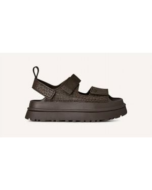 UGG Goldenglow Embossed Sandal - Black