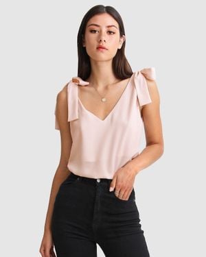 Belle & Bloom Feel For You V-Neck Top - Black