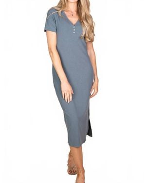 Wishlist Taylor T-Shirt Midi Dress - Blue