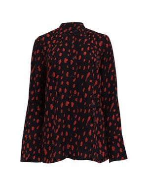 Proenza Schouler Printed Long Sleeve Blouse - Purple