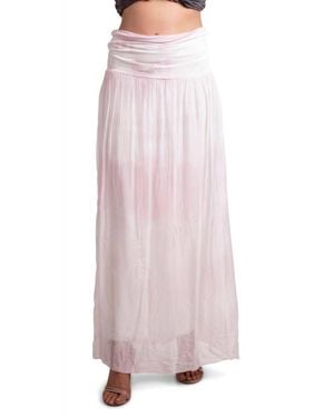 Gigi Moda Sondra Tie Dye Maxi Skirt - Pink