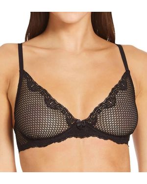 Timpa Lingerie Alice Lace Plunge Bra - Black