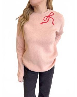 Oat Collective Romee Ribbon Crewneck - Pink