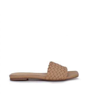 Exe' Kelly Flat Sandal - Brown