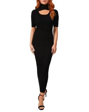 Wynn Hamlyn Loop Layered Knit Dress - Black