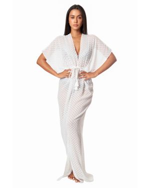 La Moda Clothing Chrystal Chevron Cover Up Maxi Dress - Multicolor