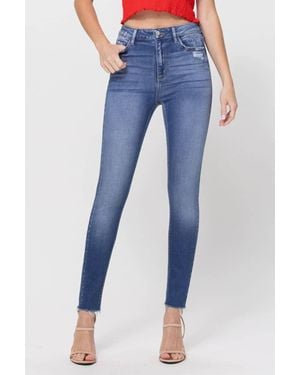 cello High Rise Ankle Skinny Jeans - Blue