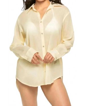 Sundry Oversized Destinations Shirt - Natural