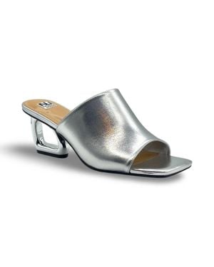 Ninety Union Florence Square Open Toe Slide Sandals - Blue