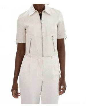 Lamarque Sevana Reversible Leather Jacket - Natural