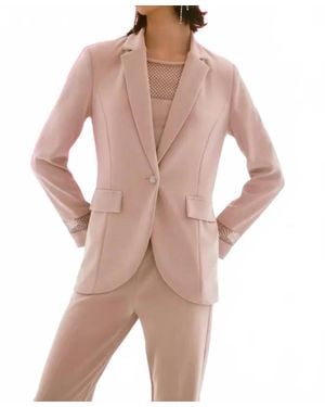 Joseph Ribkoff Notched Lapel Blazer - Pink