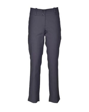 Try Me Straight-Leg Stretch Pants With Tailored Waistband - Blue