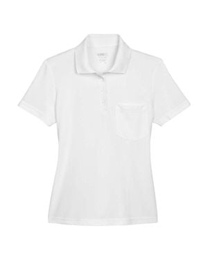 CORE365 Origin Performance Piqu Polo With Pocket - White