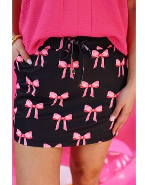 Jess Lea Tied With A Bow Skort - Red