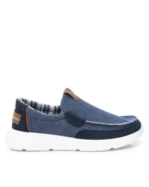 Xti Canvas Loafers By - Blue