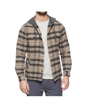 Flag & Anthem Manning Hooded Shirt Jacket - Brown