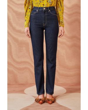 Ulla Johnson The Agnes Jean In Tigris Rigid - Blue