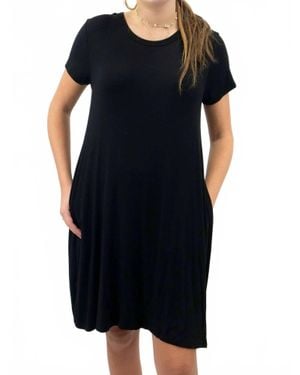 Mittoshop Bamboo T-Shirt Dress - Black