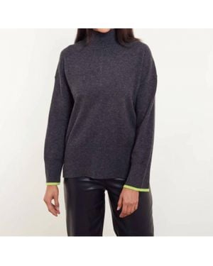 Isla Alex Mock Neck Sweater - Blue