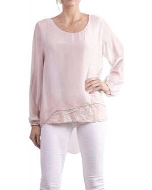 Gigi Moda Tara Sleeve Long Sleeve Blouse - Pink