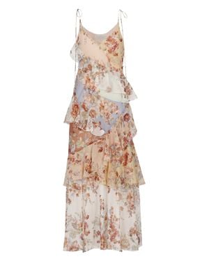 Zimmermann Awaken Floral Printed Dress - White