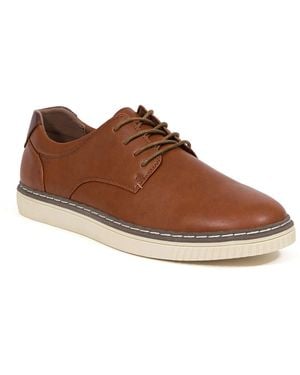Deer Stags Oakland Faux Leather Lace Up Oxfords - Brown