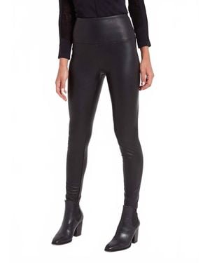 Lyssé Textured Leather Legging - Black