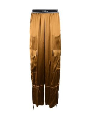 Erika Cavallini Semi Couture Cargo Pants - Orange
