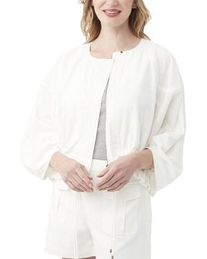 Trina Turk Prita Linen-Blend Jacket - White