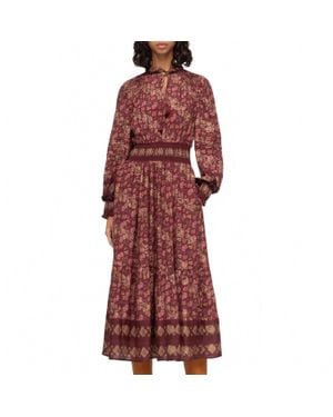 Sea Giulia Long Sleeve Dress - Red