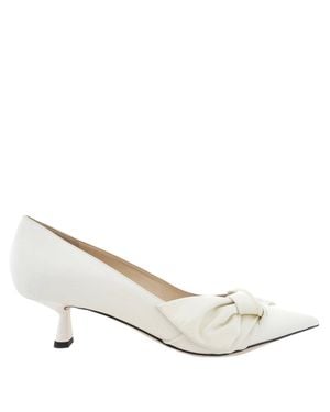Jimmy Choo Elinor 45 Patent Pointed-Toe Pumps - Metallic