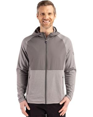 Cutter & Buck Peshastin Fleece Recycled Hybrid Jacket - Gray