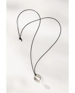 Kozakh Spiral Drop Necklace - Natural