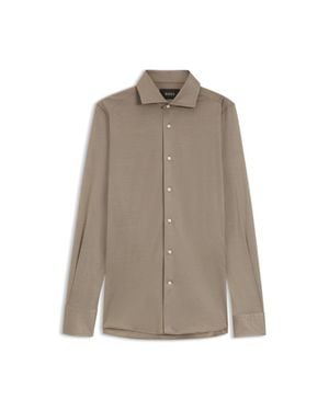 BOSS Slim-Fit Shirt - Brown