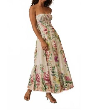 Charo Ruiz Illyr Long Dress - Natural