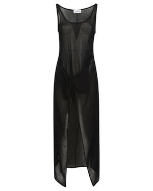 Anemos The Dk Wrap Midi Dress - Black
