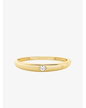 Michael Kors Oval Stone Bangle - White