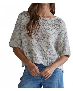 By Together Short Sleeve Crew Sweater - Gray