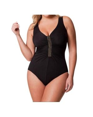 Miraclesuit Jewel Box One Piece Swimsuit - Black