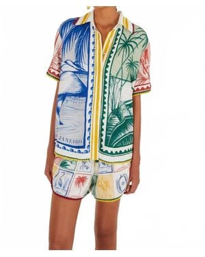 FARM Rio Brasil Vintage Shirt - Blue