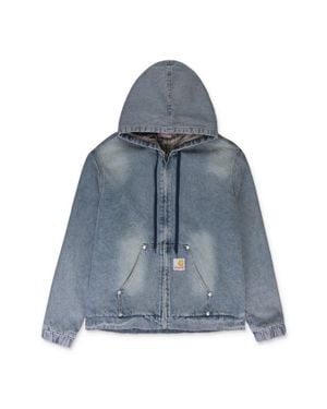 Greedy Unit Loose Screw Denim Jacket - Blue