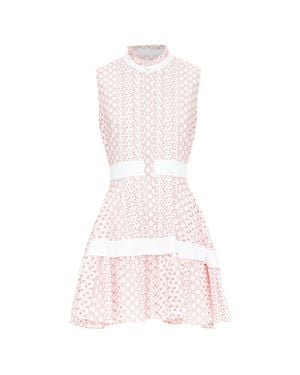 Alexis 2020 Rustikan Floral Guipure Lace Fit Flare Dress M - Pink