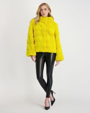 Gorski Reversible Mink Jacket - Yellow