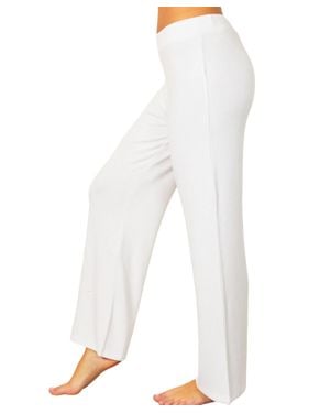French Kyss Soft Stretch Lounge Pant - White