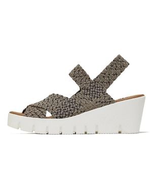 Bernie Mev Venti Buttercup Wedge Sandals - Metallic