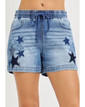 Risen Star Patch Shorts - Blue